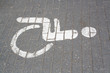 Parkplatz für behinderte Menschen