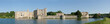 Panoramic view of Leeds Castle in Kent, England