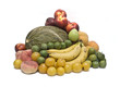 Bodegón de frutas.