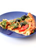 Tasty pizza with olives isolated on white