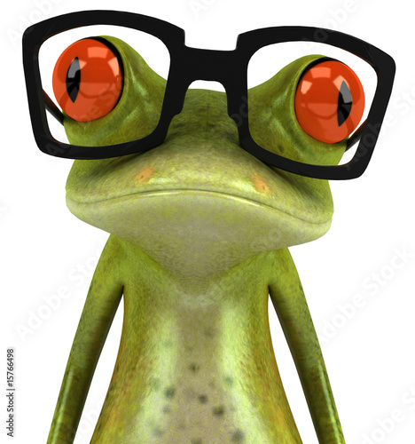 Grenouille avec des lunettes