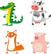 Funny Animals with background Funny Animals with background