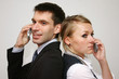 Foto: Business couple on the phone Business couple on the phone