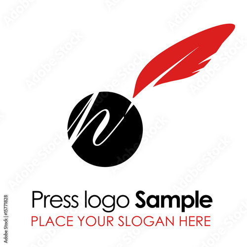 Illustration: Press logo template Press logo template