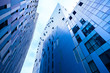 Underside view to new skyscraper Underside view to new skyscraper