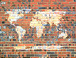 mundo na parede
