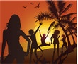 Vector: beach party beach party