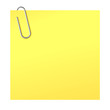 Paper clip and yellow sticker | Vector World series Paper clip and yellow sticker | Vector World series