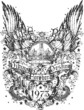 crown and wing tribal illustration crown and wing tribal illustration