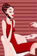 woman manicure in spa