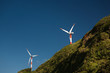 windmills and blue sky windmills and blue sky