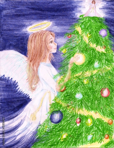 Illustration: Christmas Snow Angel Christmas Snow Angel