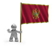 montenegro flagge lachen