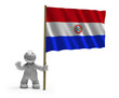 paraguay flagge lachen