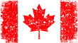 Flag of Canada in retro style