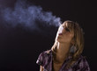 Young woman smoking