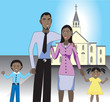 Family at Church 1