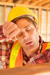 Tired Construction Worker