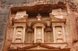 the upper detail of Treasury of Petra the upper detail of Treasury of Petra