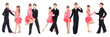 Boy and girl dancing ballroom dance Boy and girl dancing ballroom dance
