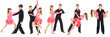 Boy and girl dancing ballroom dance Boy and girl dancing ballroom dance