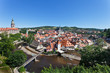 Krumau, Tschechien. Ansicht der Stadt