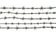 Stacheldraht horizontal