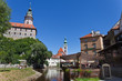 Krumau, Tschechien. Ansicht der Stadt