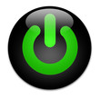 bottone power verde