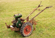Old-fashioned garden tiller or rotovator