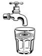 Vektor: wassergl. wasser wassergl. wasser