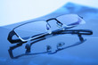 Glasses on x ray of neck