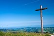 Wooden cross on mountain