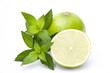 fresh limes and mint