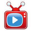 Media play or forward button on retro television set Media play or forward button on retro television set