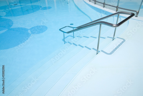 Photo: pool entrance with hand rails pool entrance with hand rails