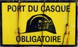 port du casque obligatoire