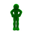 3D man isolated on white. 3D man isolated on white.