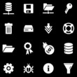 Server white web icons