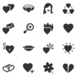 Love black web icons