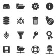Server black web icons
