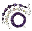 jewelry, three beaded bracelets