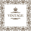Vintage frame decor ornament vector Vintage frame decor ornament vector