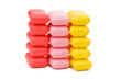 Stack of soap isolated on the white Stack of soap isolated on the white