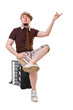 Cool musician with concertina Cool musician with concertina