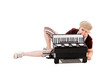 Cool musician with concertina Cool musician with concertina