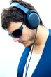 Attractive man with headphones