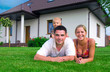 Happy family and house