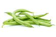 Small pile of green bean pods Small pile of green bean pods