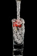 a refreshing cocktail with berries